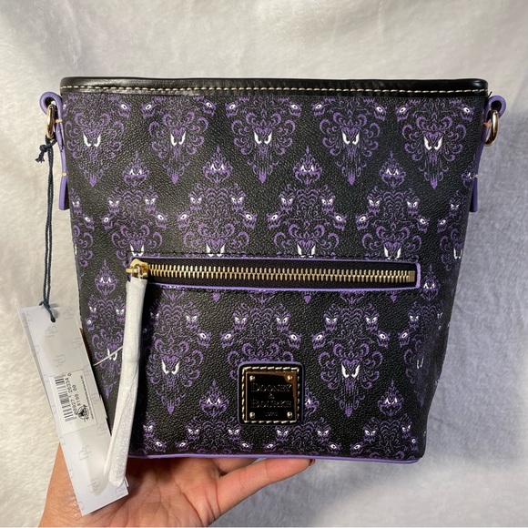 Dooney & Bourke Disney Haunted Mansion Wallpaper 20 Crossbody Bag NWT - Picture 4 of 9